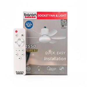 Baron Home Socket Fan & Light